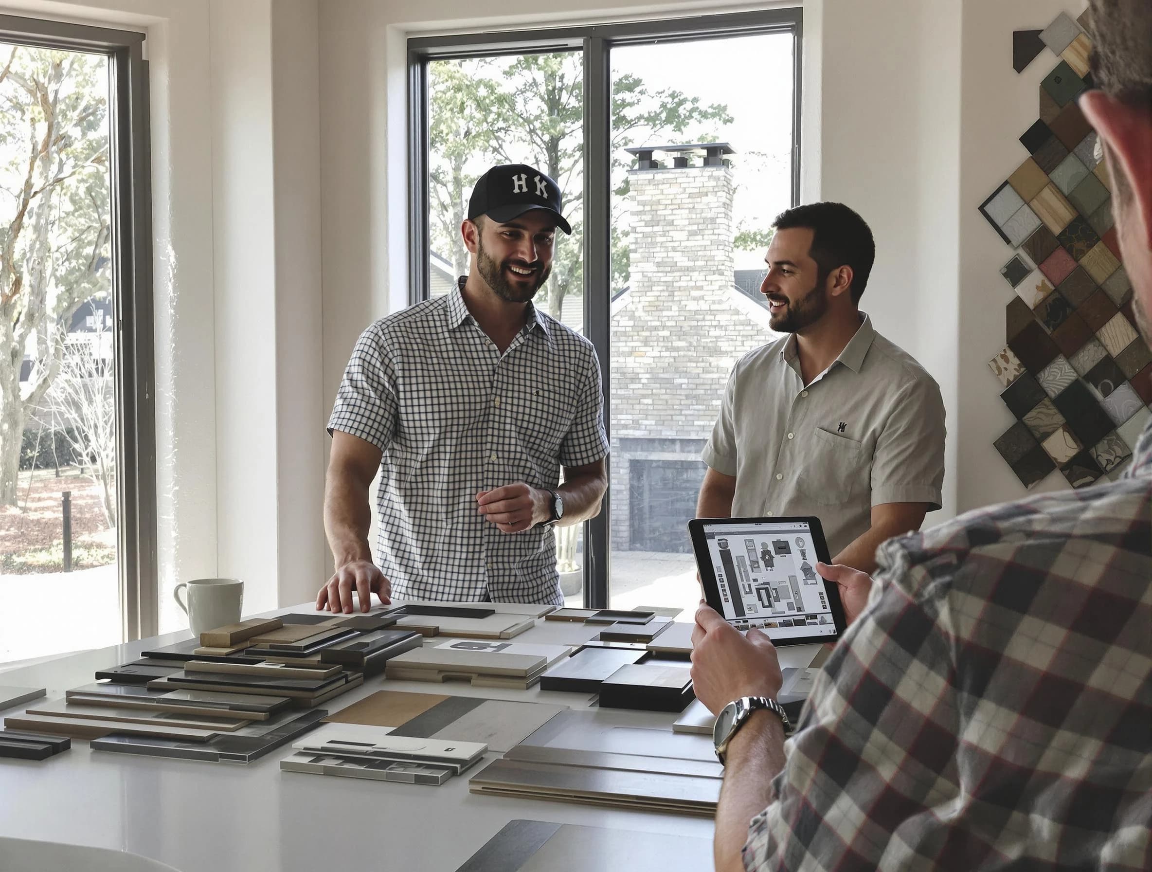 Hampton Chimney Sweep remodeling a chimney and fireplace in Hampton, PA