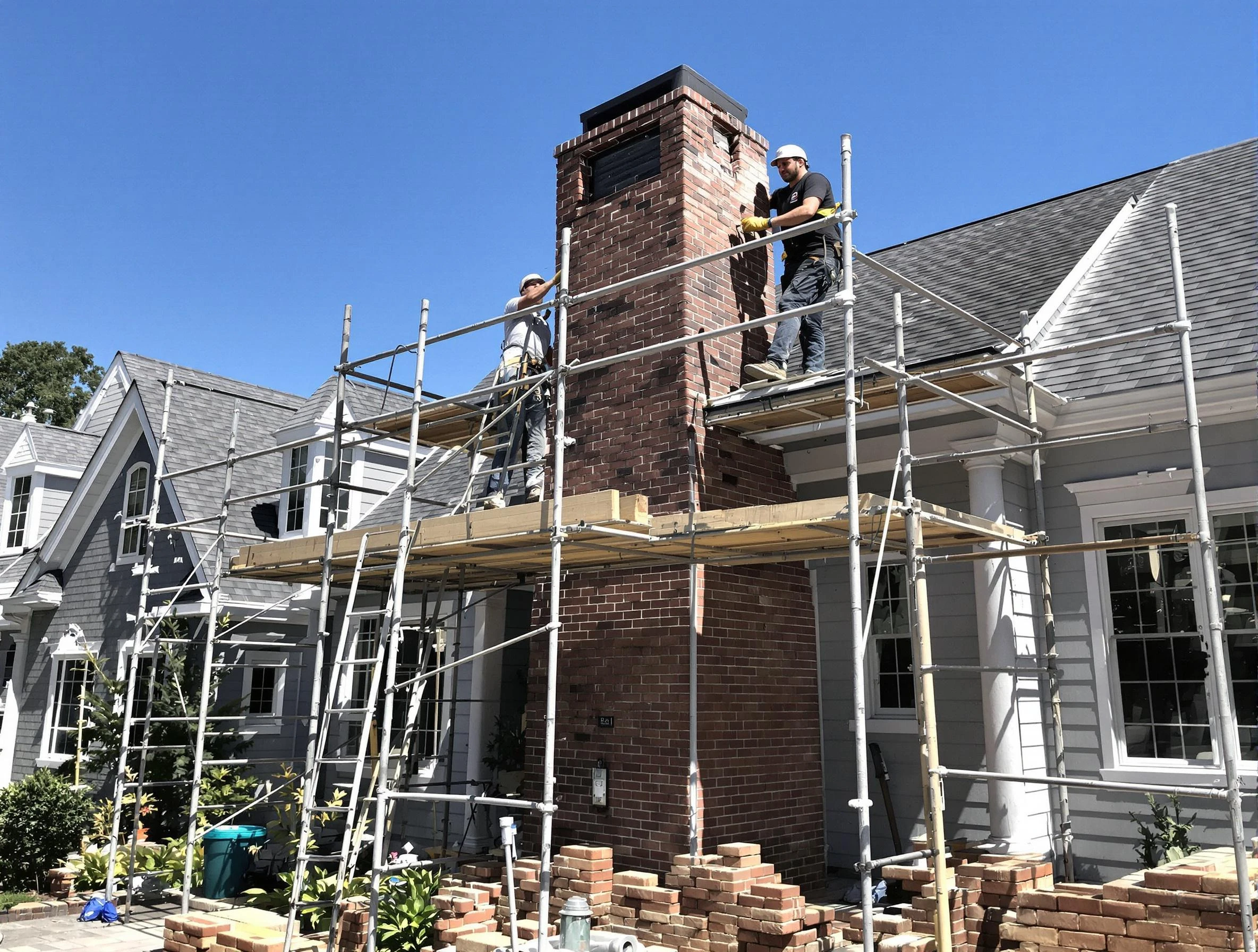 Chimney Rebuilding in Hampton