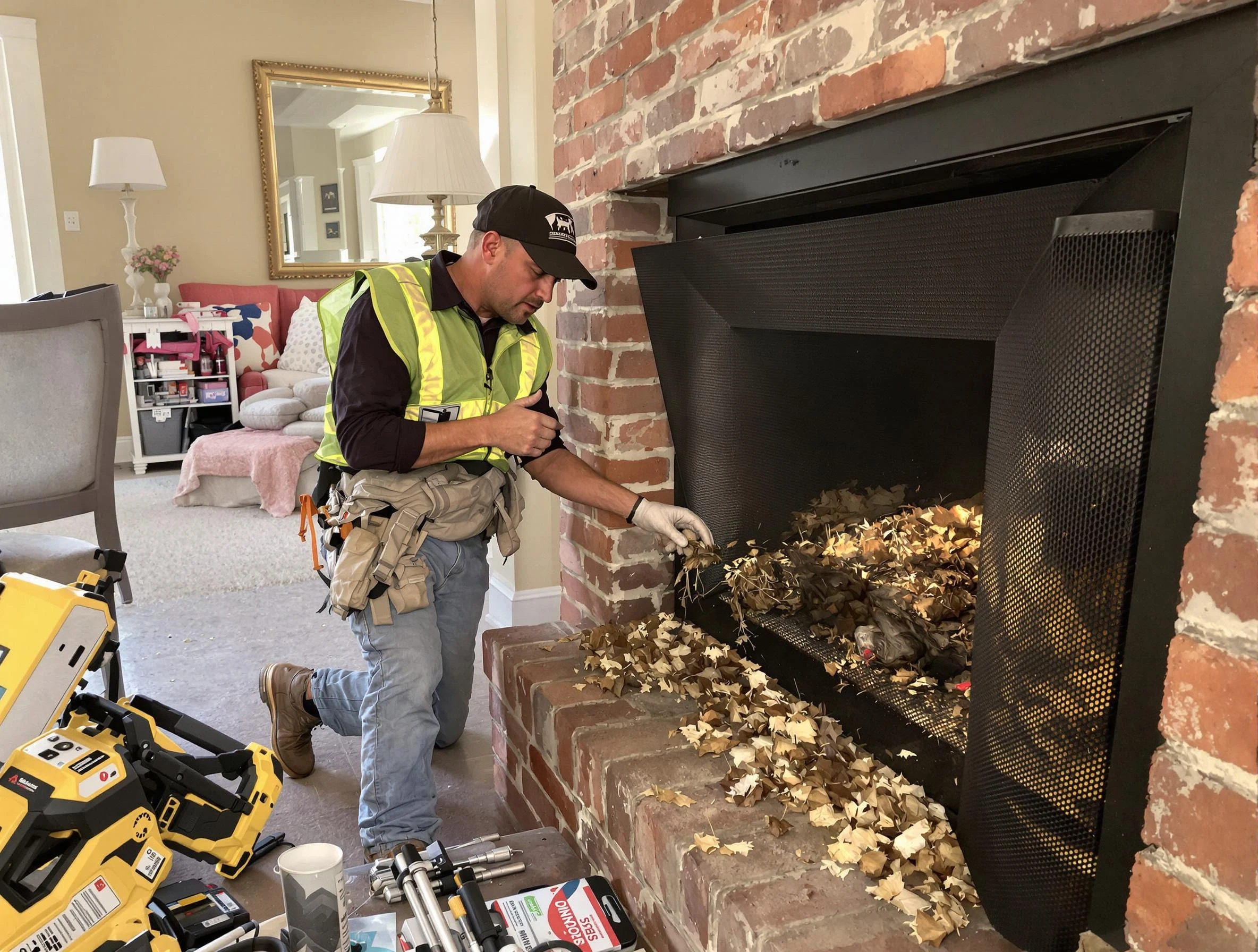 Safe screening installation by Hampton Chimney Sweep in Hampton, PA