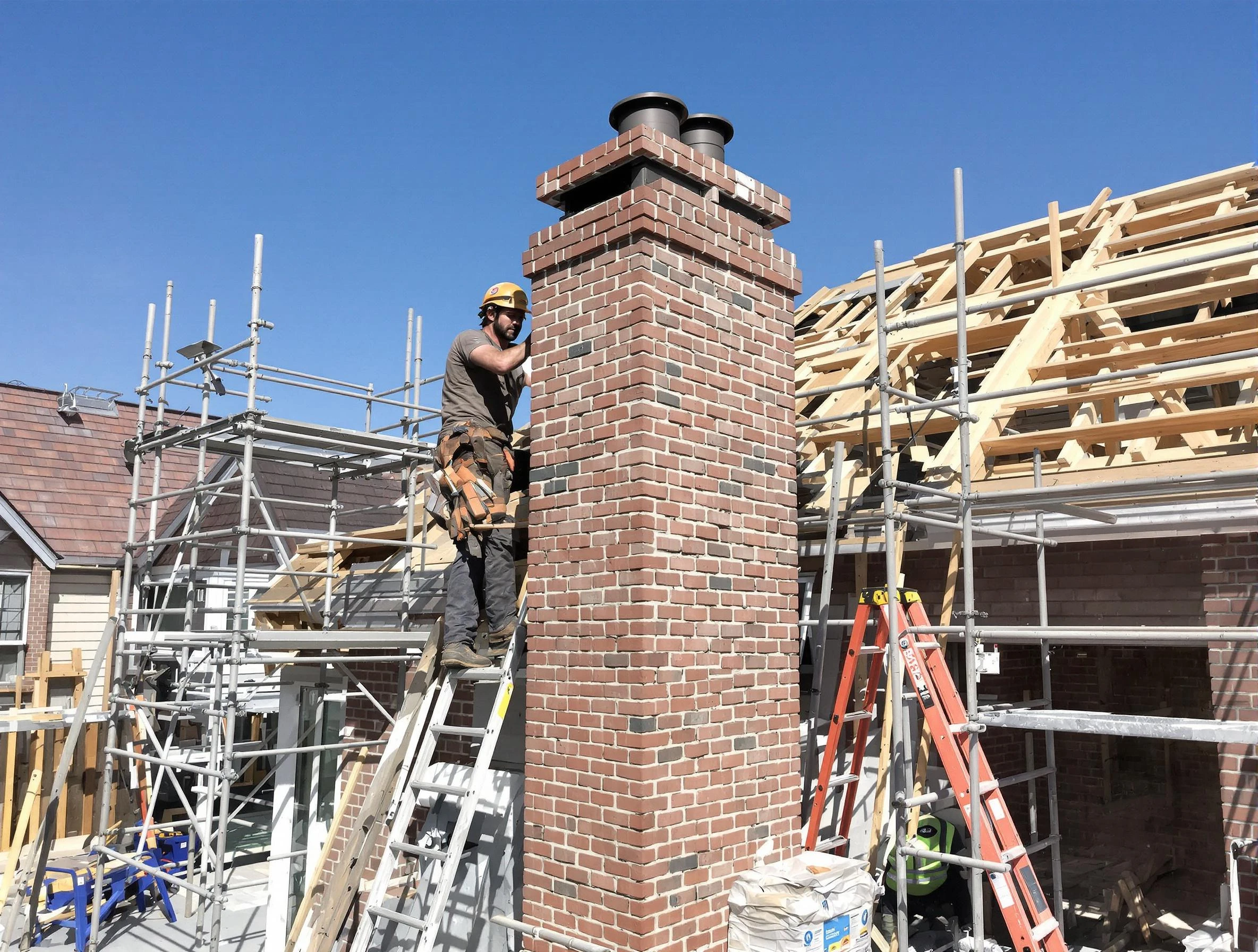 New chimney installation completed by Hampton Chimney Sweep in Hampton, PA